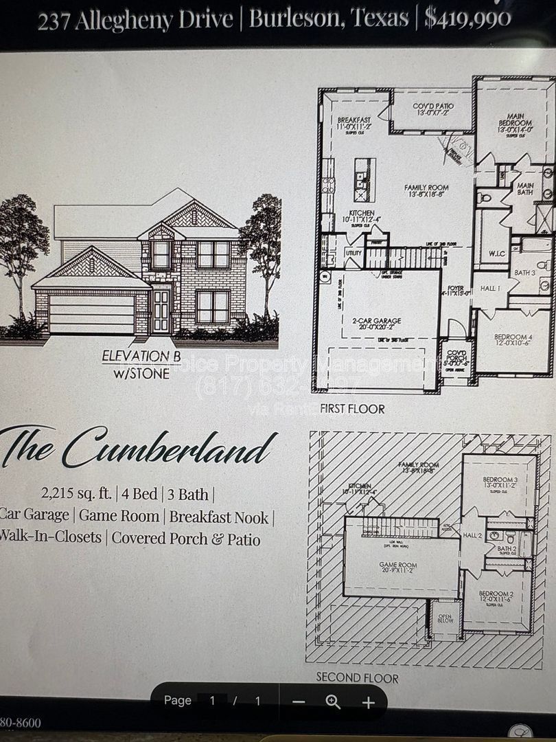 Burleson Texas Homes for Rent property image